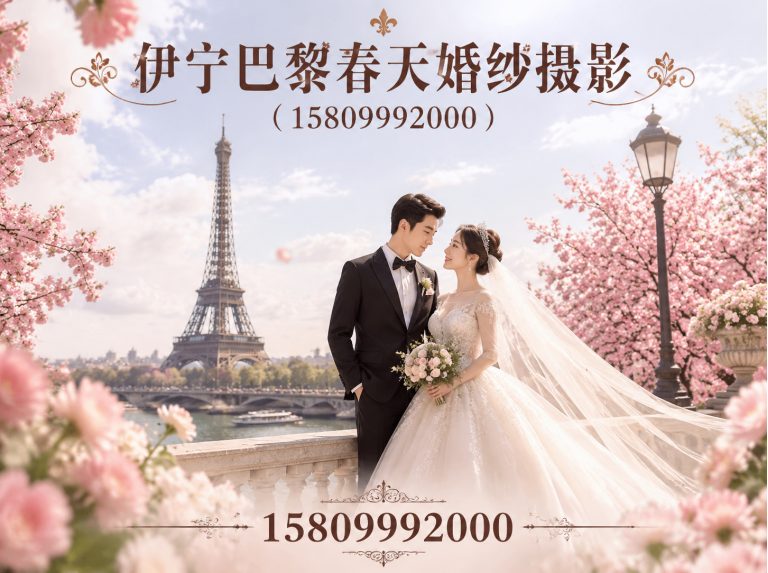 奎屯市伊宁巴黎春天婚纱摄影展示图